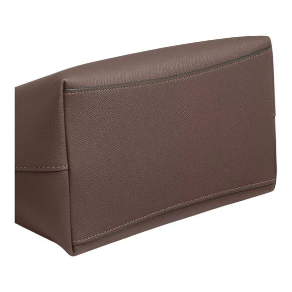 COACH SADIE SATCHEL BAG CROSSGRAIN LEATHER IN DARK STONE ADJUST. CROSSBODY NEW - Picture 15 of 16